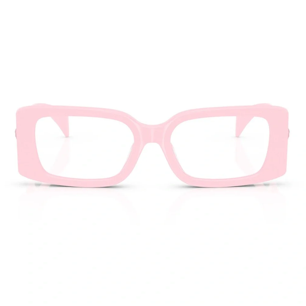 New! Versace Light Pink Rectangular Glasses, VE3362U 5485, Authentic
